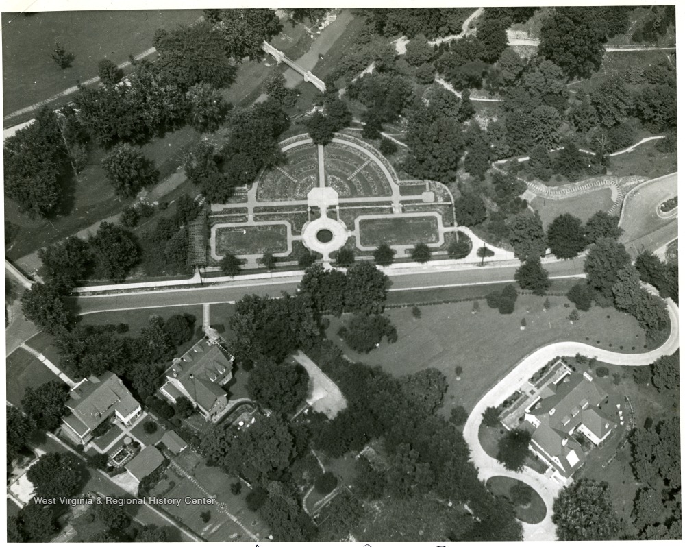 Aerial View Of Rose Garden In Ritter