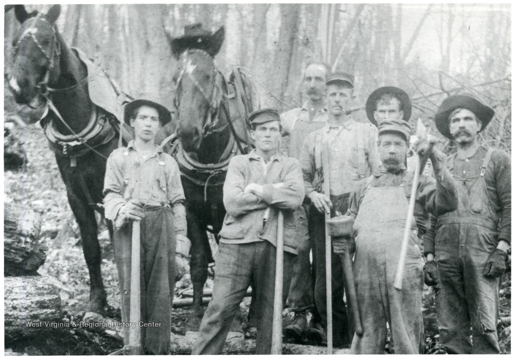 Loggers on Caesars Mountain Pocahontas County W. Va. West