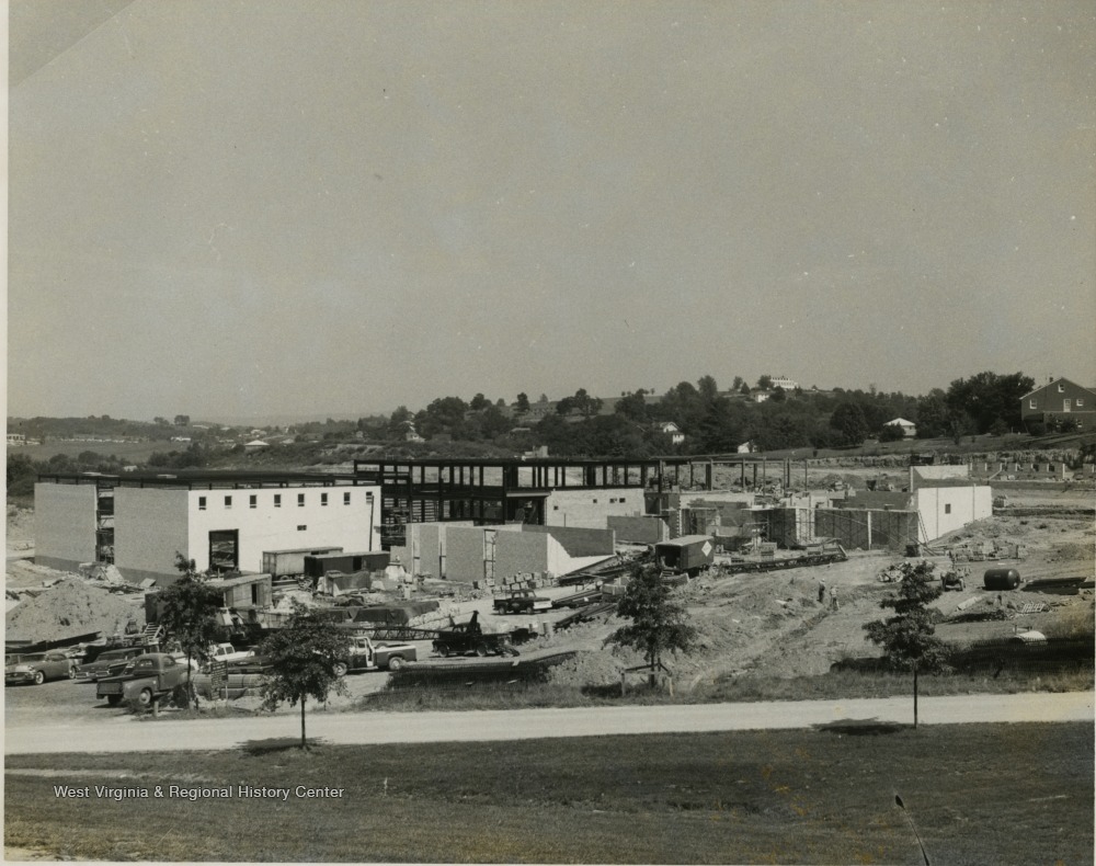 Forestry Building, Percival Hall during Construction, West Virginia ...