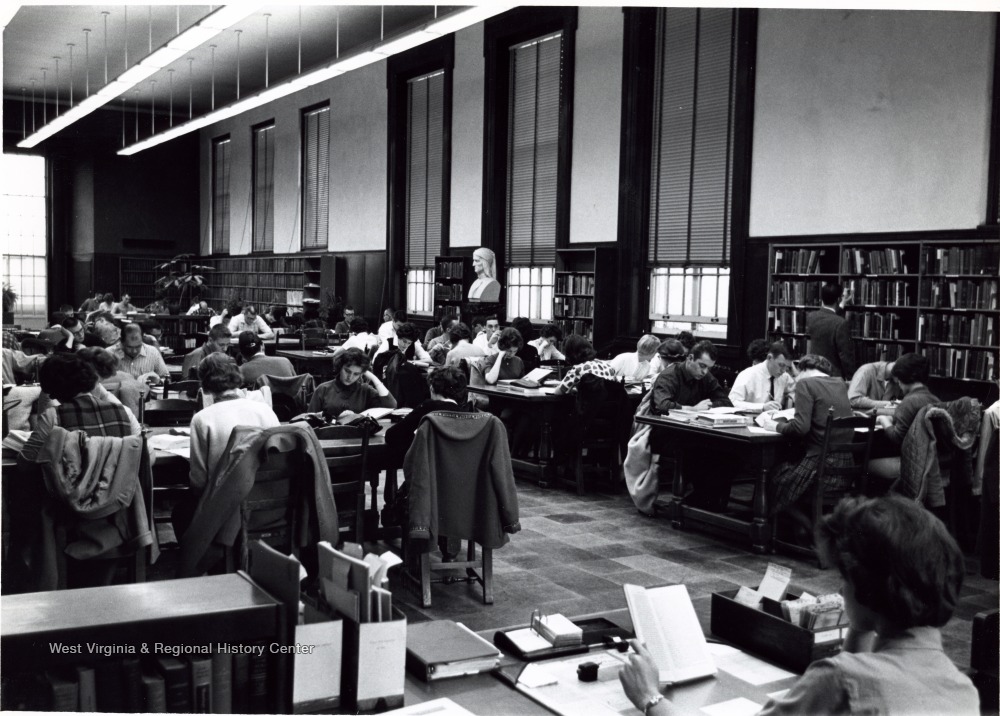 Students Studying In The Wise Library Reserve Room West