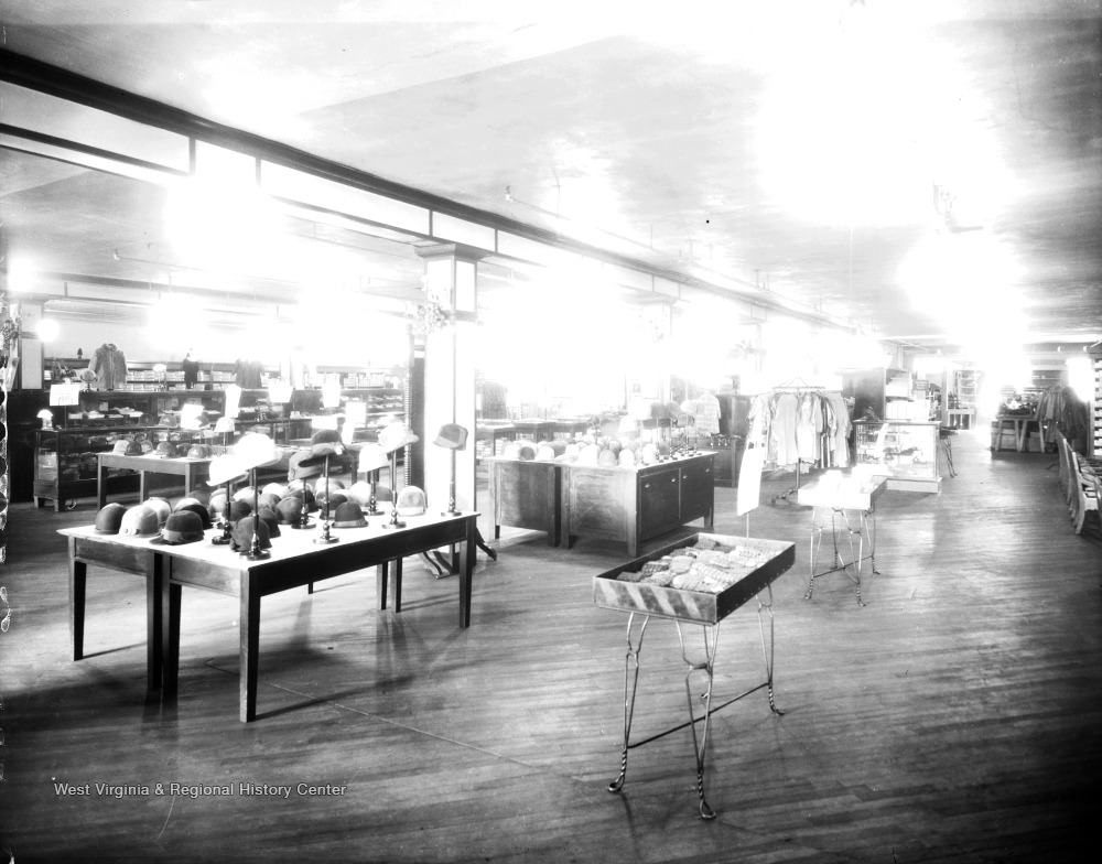 Hat And Other Display Stands At The Diamond Shoe And Garment Co