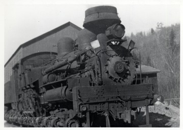 Train at Cass Yard, Cass, WV; Ivan Clarkson Collection.