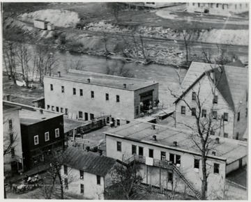 View of East Cass showing Shorty's Restaurant and buildings.