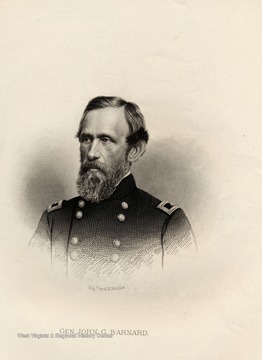 Engraving of General John G. Barnard by A. H. Ritchie.