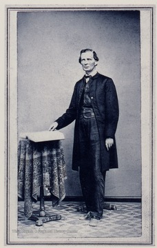 Portrait of Rev. Samuel Cuttis who served the in Union Army, Co 'E', 4th Regiment West Virginia Infantry Vol. during the war