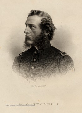 Engraving of Brig.Gen. S.W. Crawford.
