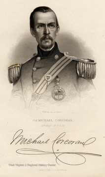 Engraving of Colonel Michael Corcoran of the 69th Reg. N.Y.S.M.  New York, G.P. Putnam.