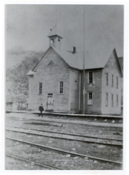 School House at Whitmer Dry Forks Region, built in Fall 1895-1896. The school house opened in February 1896. For more information, please see page 55 of "Goin' Up Gandy."