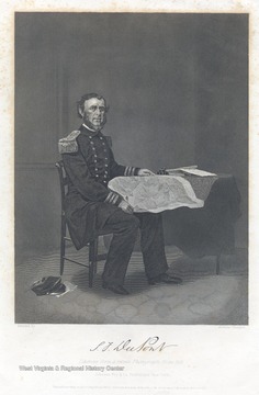An engraving of S.F. DuPont by Alonso Chappel. The painting is a likeness from a recent photograph from life. 