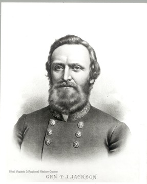 Portrait of General Thomas J. 'Stonewall' Jackson. 