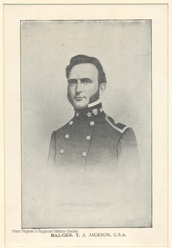 Portrait of Major General T.J. Jackson, C.S.A.