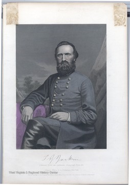 Portrait ofStonewall Jackson taken from an authentic photograph from life.
