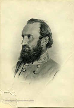 Portrait of General Thomas J. 'Stonewall' Jackson.