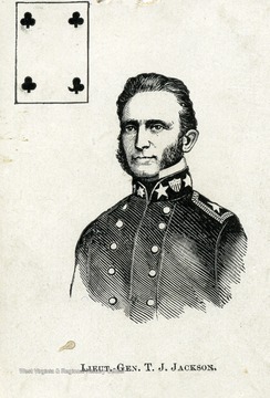 Upper left one of a series of C.S.A. cards sold in the North.  Showing a fraudulent  'collar'.  Center is a sample of the Brady print showing same fraudulent uniform.  Brady probably never saw Jackson, but sold thousands of these pictures, which is an 1851 portrait.
