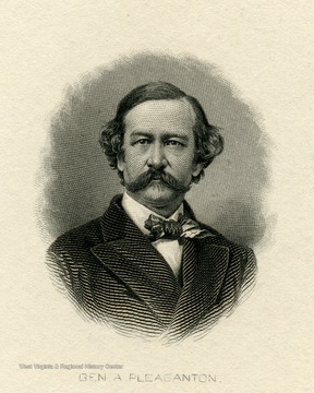 Engraved portrait of General Alfred Pleasanton.