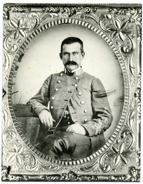 A portrait of Brigader General John McCausland taken at Lynchburg, Va in 1864.