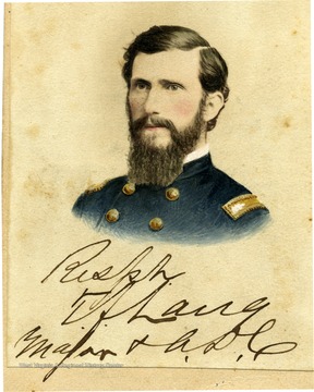 Major Theodore F. Lang of the 6th West Virginia Cavalry as of January, 1864.  Prior designated 3rd West Virginia Infantry until Nov, 1863 (Mounted Infantry).  Author of 'Loyal West Virginia 1861-1865' Deutsch Pub. Co., Baltimore, 1895.
