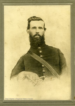 Portrait of Robert McChesney, First Lieut Rockbridge 2nd Dragoons, afterwards Co.H. 14th Virginia Cavalry, Jenkins Brigade.