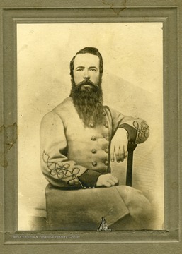 Portrait of Alexander G. McChesney M.D., Capt. Co. F. 11th Virginia Cavalry. Laurel Brigade, Army of Northern Virginia.
