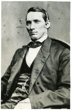 Portrait of Major Kellion V. Whaley who commanded a recruit camp of 9th West Virginia Infantry at Guyandotte; captured when the camp was broken up by Confederate cavalry raiders.  Congressman for Virginia and West Virginia, 1861-1867. See West Virginia Collection Pamphlet 6610 and Boyd Stutler's 'West Virginia in the Civil War.'