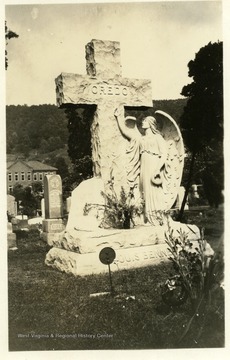 Memorial for Louis Bennett, Jr. placed by his mother, Mrs. Bennett.  Photograph found in a letter dated June 5, 1926.