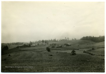 The gently rolling upland of a farm in West Virginia. U. S. Department of Agriculture, Bureau of Agricultural Economies, Photographic Section, number 18417.