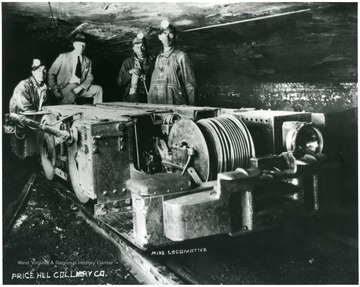 A mine locomotive of the Price Hill Colliery Co.