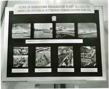 Display of the Georgetown Preparation Plant, near Cadiz, Ohio, Hanna Coal Division of Pittsburgh Consolidation Coal Co. 