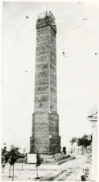 West Virginia Coal Column with diplay at the Jamestown Exposition in 1907.