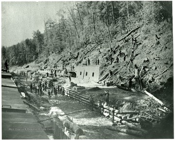 Erecting Bee Hive Coke Ovens at Louisville Coal and Coke, Goodwill, W. Va. or Greenbrier Coal and Coke Co., McDowell, W. Va. 