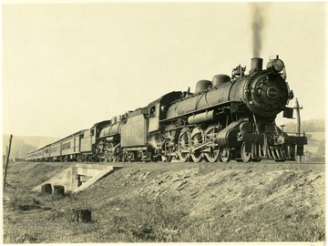 Locomotive No. 5016, inspection party special train near Somerset, Pa. 