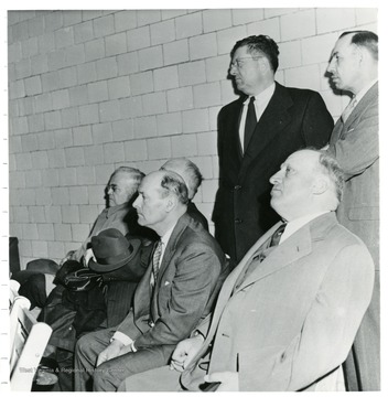 Coal officials during a Consolidation Coal Co. Inspection trip.