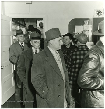 Coal officials during a Consolidation Coal Co. Inspection trip.