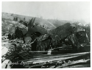 Ruined fan and boiler house after Monongah Mine Explosion.