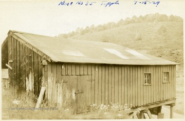 Anterior view of wood tipple at Mine No. 35 in Thomas, W. Va.