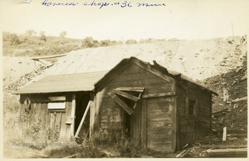 Dilapidated harness shop at the No. 36 Mine in Thomas, W. Va.
