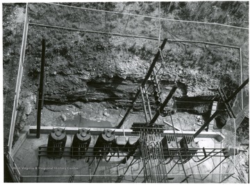 Top view of the transformer at the Jamison No. 9 Mine. 