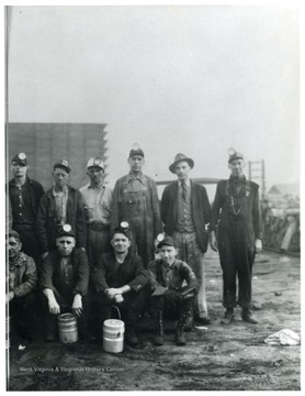 Group portrait of miners.
