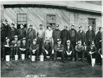 Group portrait of miners at Price Hill, W. Va.