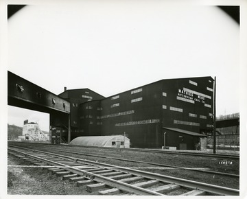 Exterior buildings of the Mathies Mine Pittsburgh Coal Co. Preparation Plant.