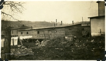 Back of barracks at Lost Creek, W. Va.