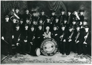 Group portrait of the Monongah Band from U.M.W.A. local 1643.