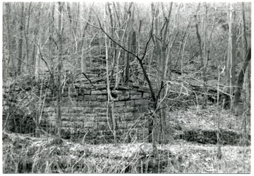 Foundation at old Echo Coal Company site near Beury, W. Va.