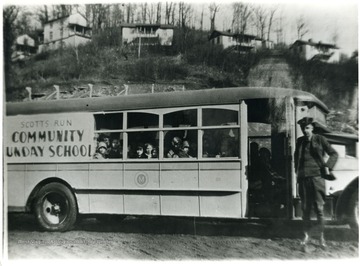 'The Mountaineer Mining Mission had a bus that went out and picked up the boys, girls, and other people that wanted to attend the Mission Sunday School, Church services and affairs. Pursglove, W. Va., Monongalia County; For more information on Mountaineer Mining Mission see A&amp;M 2491 (S.C.); first called Mountaineer Mining Mission or later, Presbyterian Neighborhood Services, P. N. S.'