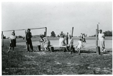 Children on a baseball field.