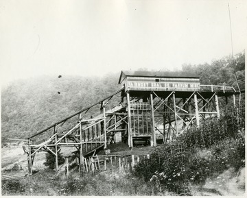 This mine was located on the West Fork River near Clarksburg. It was the first mine operated by Senator C. W. Watson.'