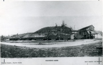 Prudence mine, Fayette County, which began operating in 1900.  Daily capacity - 1000 tons coal.