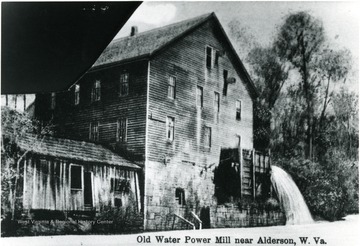 Old Water power mill located near Alderson.