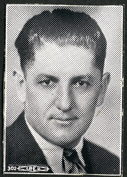 Portrait of Joe Ozanic. Photograph from Joe Ozanic scrapbook.