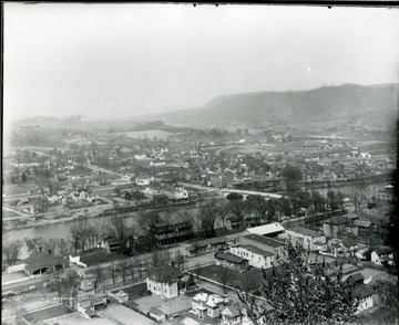 City of Alderson (North and South), W. Va.  Looking Northeast from Bivens Hill.